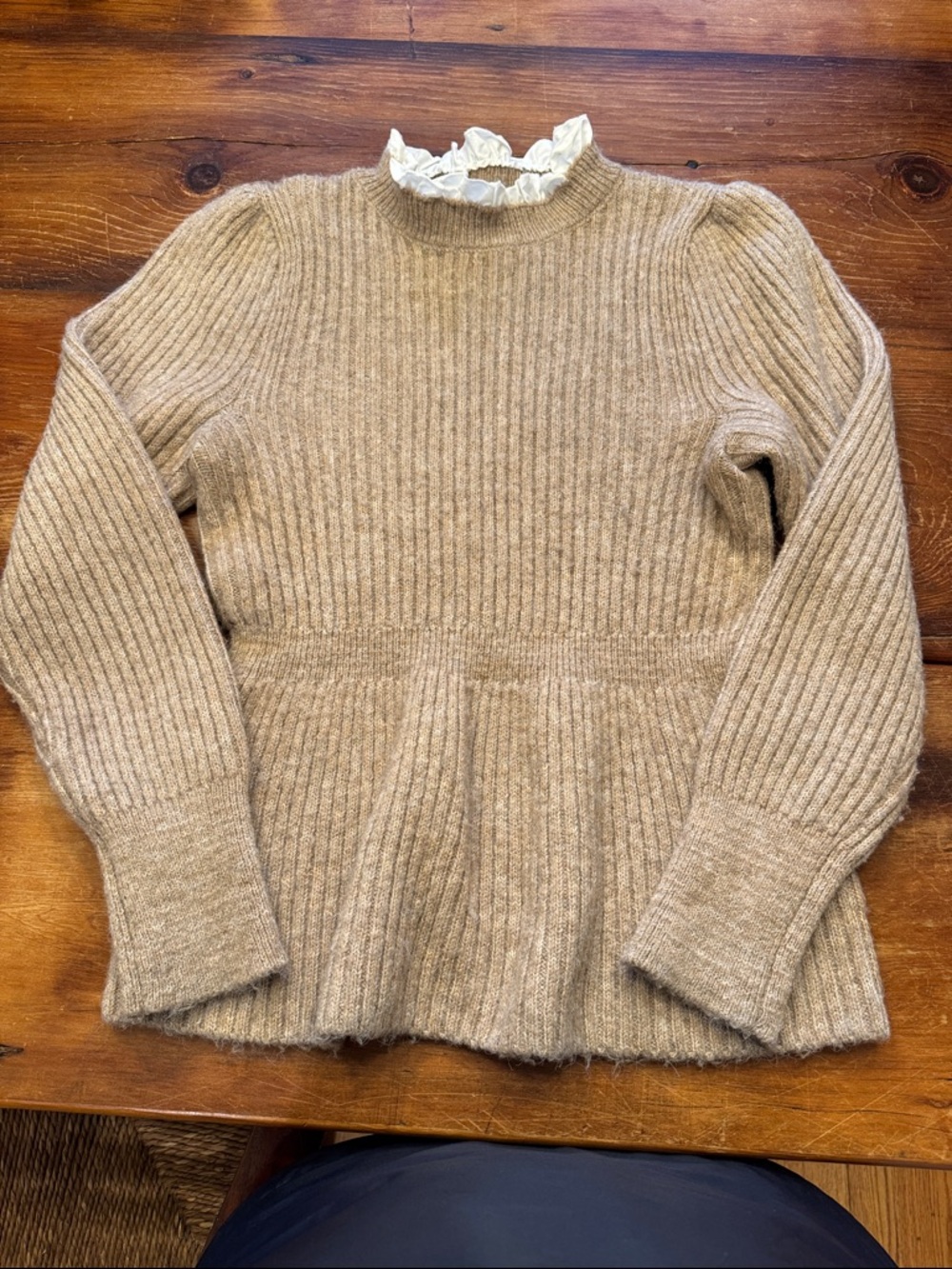 Anthropologie Lea & Viola Peplum Sweater